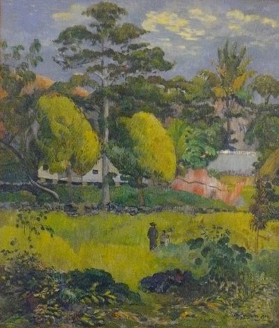 Landschap, of Familiewandeling door Paul Gauguin